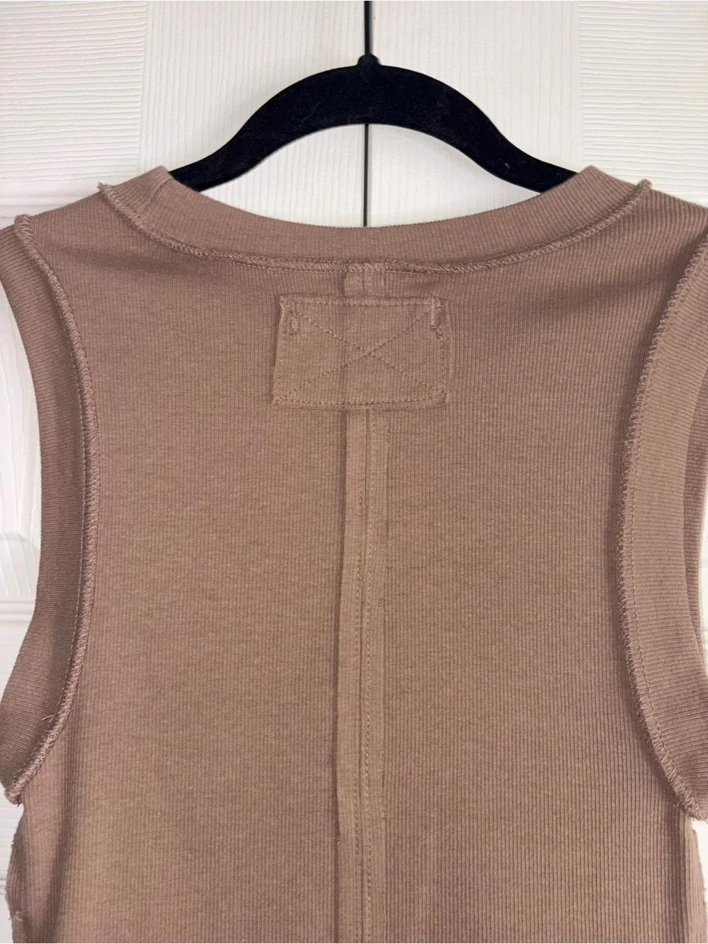 We The Free Ribbed Tank Top in Brown - Picture 10 of 12